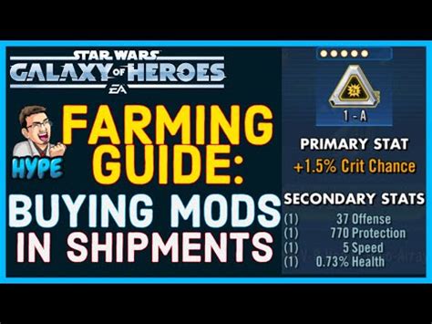 omega mods swgoh|swgoh mod farming guide.